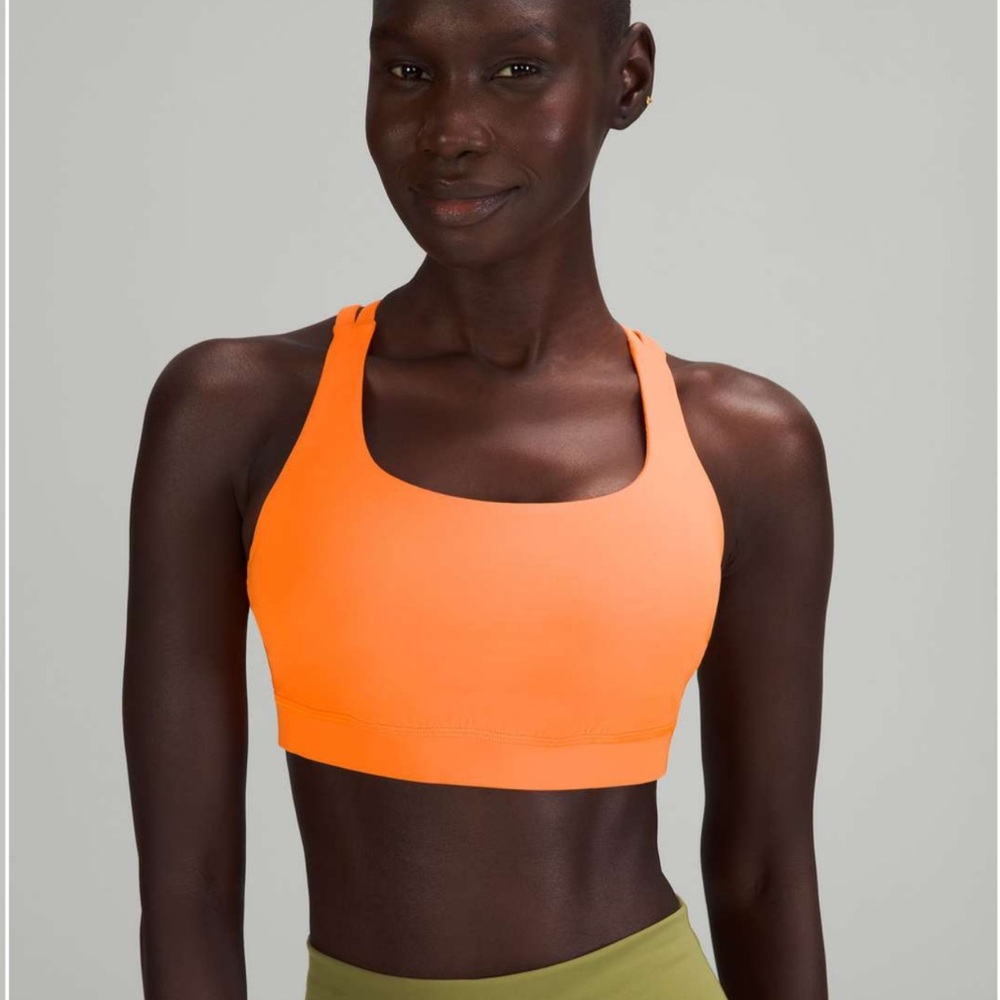 Lululemon Orange Soda Energy Sports Bra